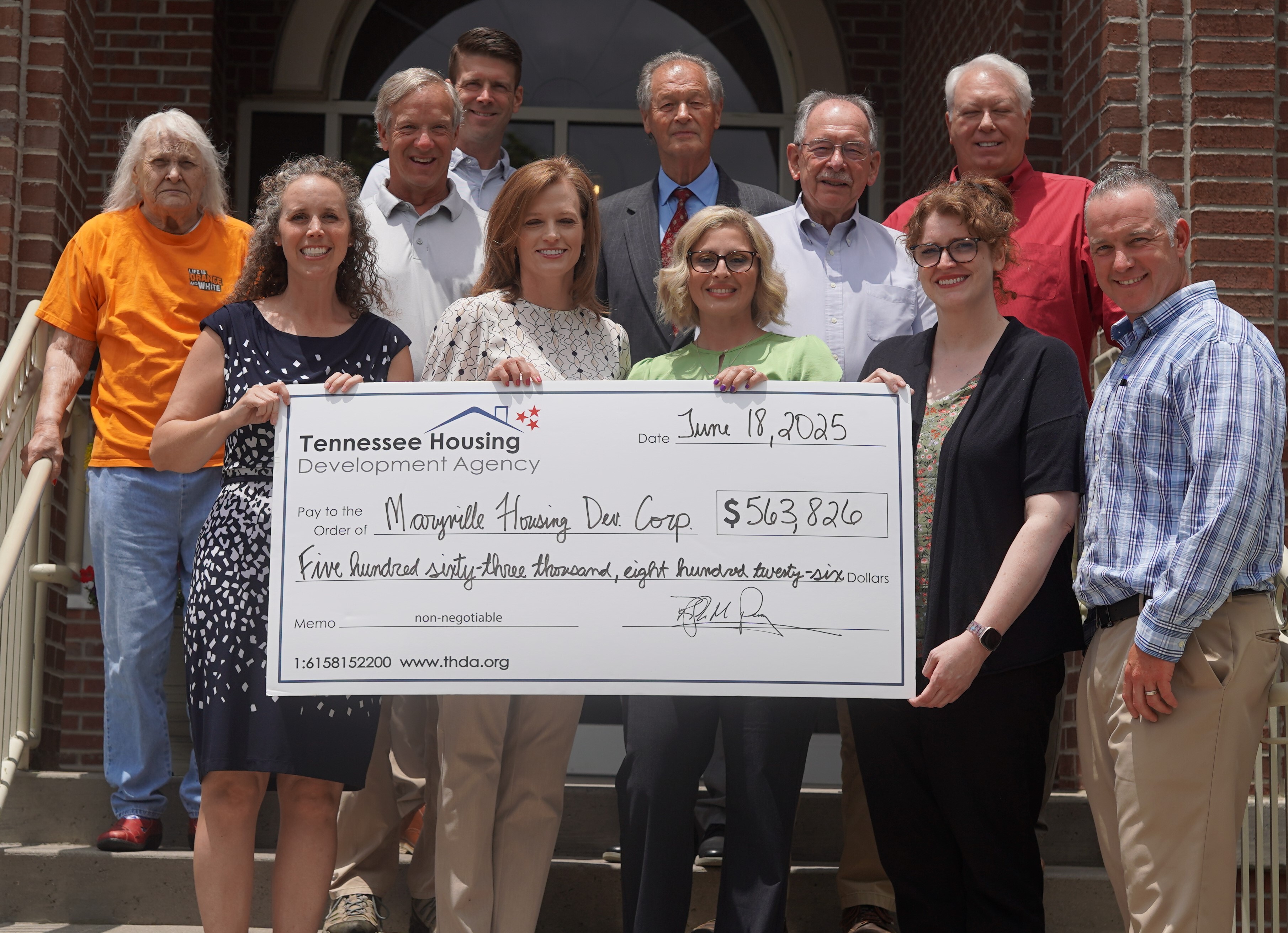 THDA Awards Maryville Housing Development Corporation $563,826 Through Tennessee Housing Trust Fund