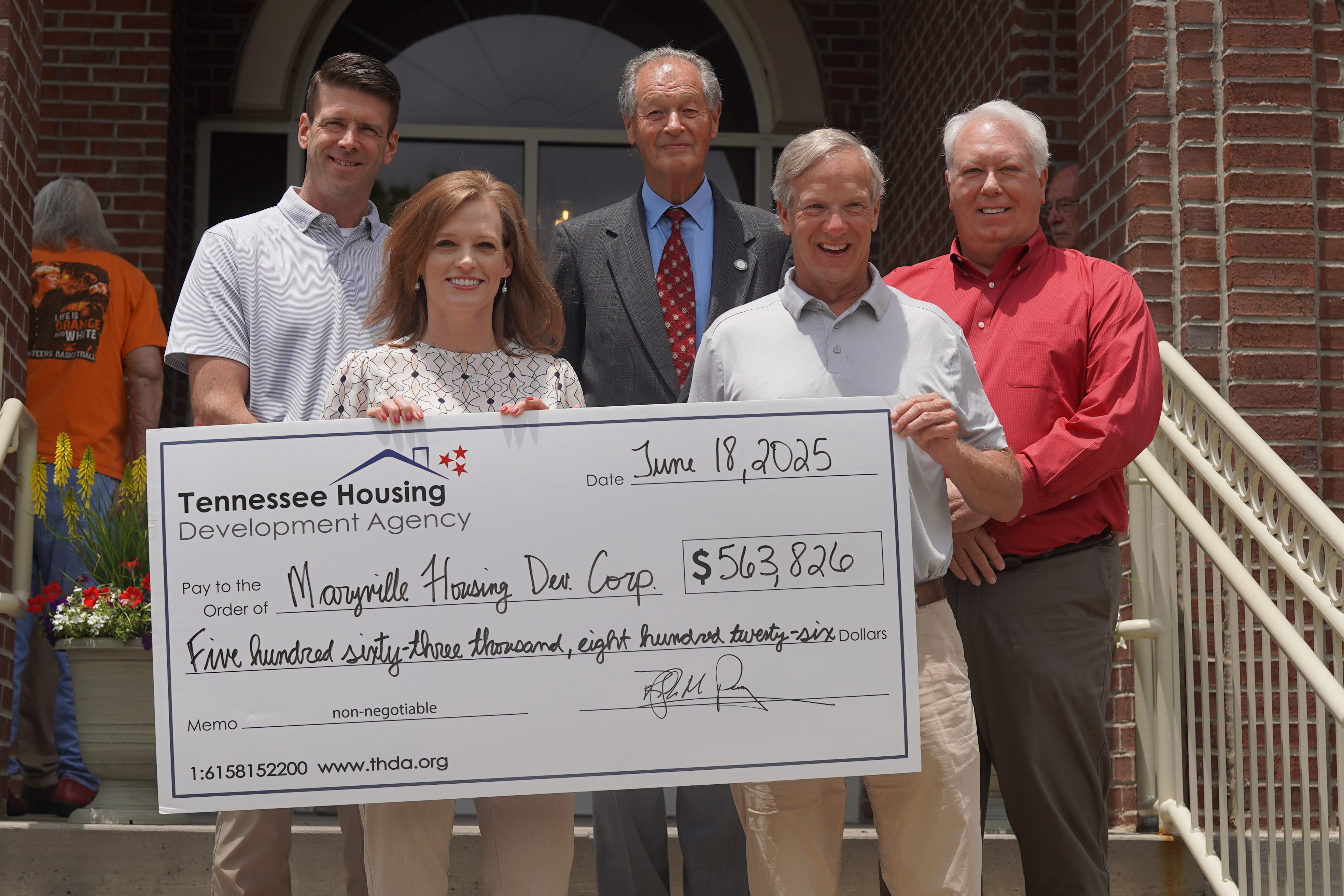 THDA Awards Maryville Housing Development Corporation $563,826 Through Tennessee Housing Trust Fund