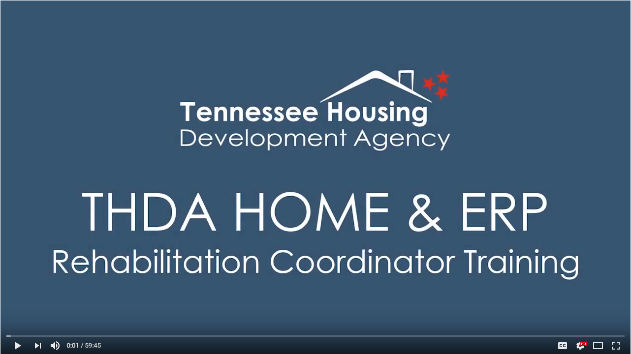 THDA Rehab Coordinator Training Video